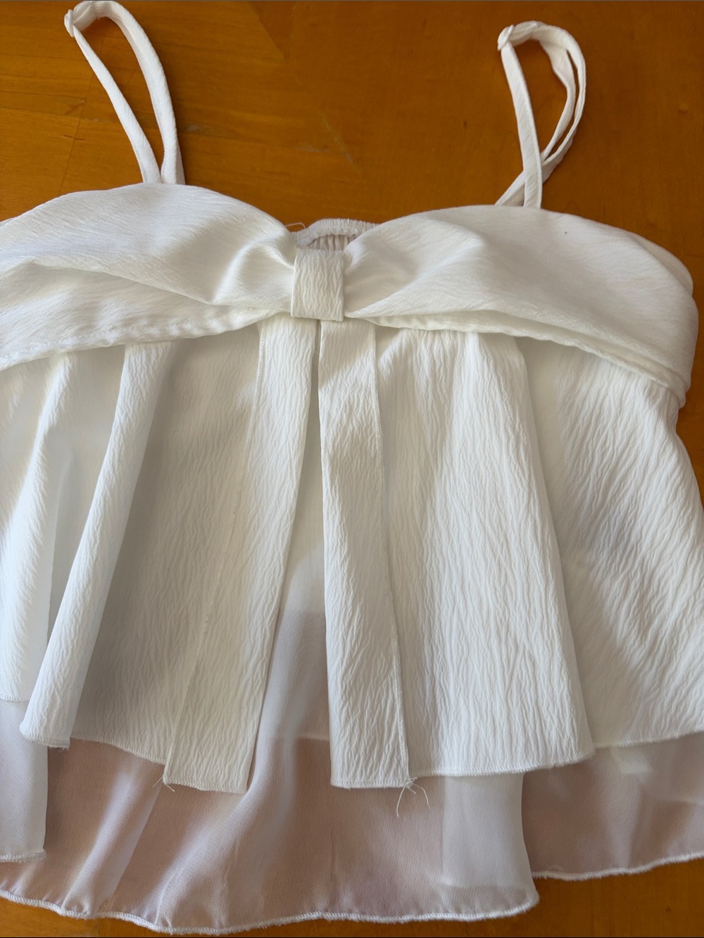 SHEIN White Tiered Spaghetti Strap Camisole